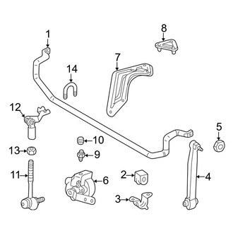 Mercedes-Benz OE - Rear Suspension - Stabilizer Bar & Components (With Self Leveling)