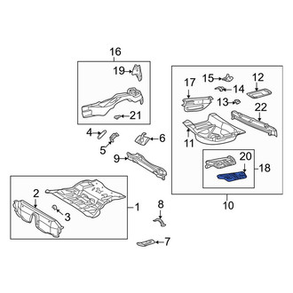 Mercedes-Benz OE - Rear Floor Extension