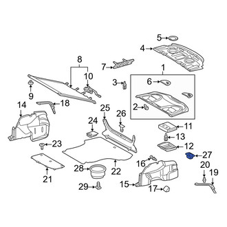 Mercedes-Benz OE - Trunk Trim Panel Cap
