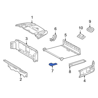 Mercedes-Benz OE - Left Convertible Top Stowage Compartment Storage Compartment Insulator