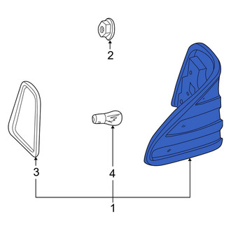 Mercedes-Benz OE - Rear Left Outer Tail Light Assembly