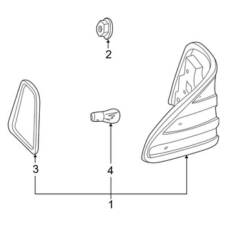 Mercedes-Benz OE - Rear Lamps - Tail Lamps (On Body)