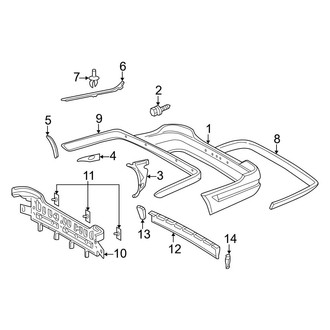 Mercedes-Benz OE - Rear Bumper - Bumper & Components