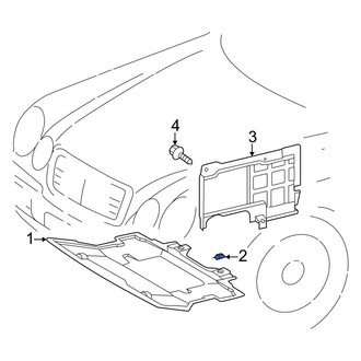 Mercedes-Benz OE - Radiator Support Splash Shield Clip