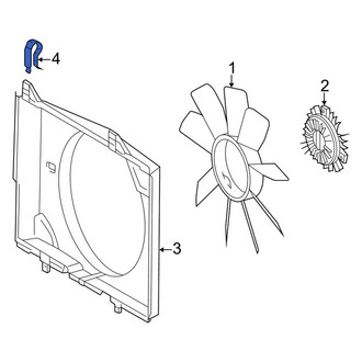 Mercedes-Benz OE - Engine Cooling Fan Shroud Clamp
