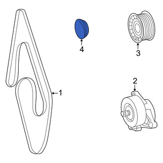 Mercedes-Benz OE - Accessory Drive Belt Idler Pulley Cap