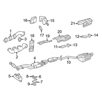 Mercedes-Benz OE - Exhaust System - Exhaust Components (Coupe)