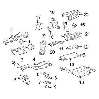 Mercedes-Benz OE - Exhaust System - Exhaust Components (Convertible)