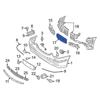 Mercedes-Benz OE - Front Center Bumper Impact Absorber