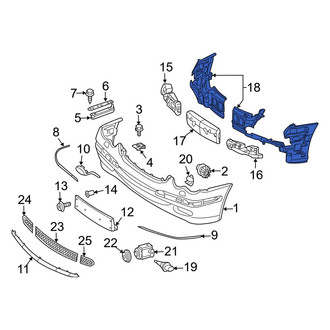 Mercedes-Benz OE - Front Bumper Cover Reinforcement