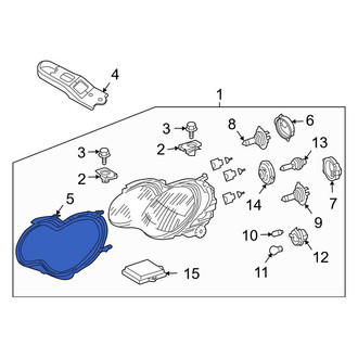 Mercedes-Benz OE - Left Headlight Seal