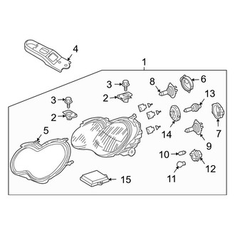 Mercedes-Benz OE - Front Lamps - Headlamp Components (Coupe)