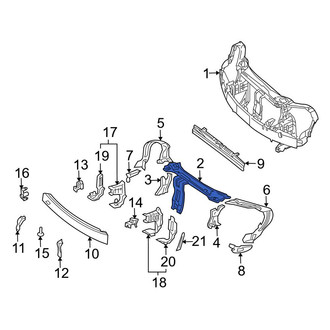 Mercedes-Benz OE - Front Upper Radiator Support Tie Bar