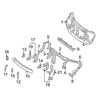 Mercedes-Benz OE - Radiator Support (Coupe)
