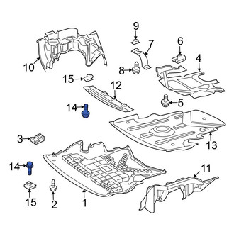 Mercedes-Benz OE - Radiator Support Splash Shield Screw