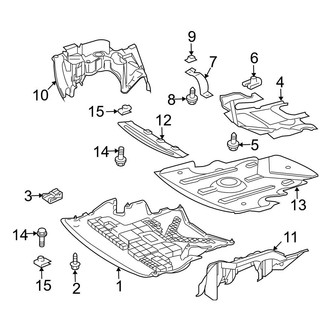 Mercedes-Benz OE - Radiator Support - Splash Shields (Coupe)