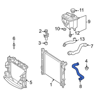 Mercedes-Benz OE - Lower Radiator Coolant Hose