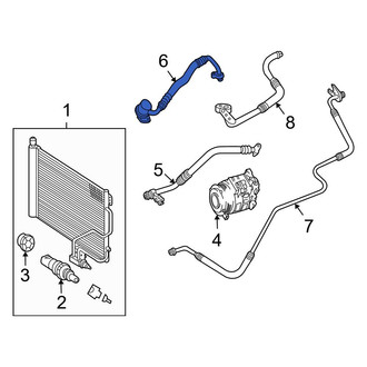 Mercedes-Benz OE - A/C Refrigerant Suction Hose