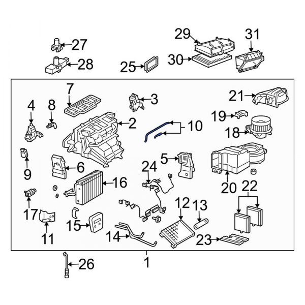 HVAC Mode Door Lever Link