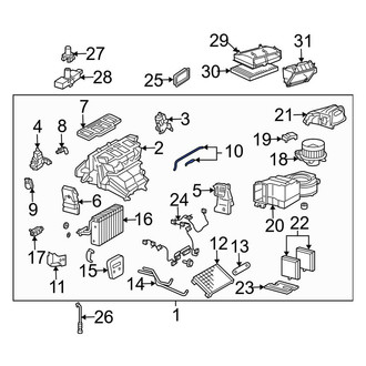 Mercedes-Benz OE - HVAC Mode Door Lever Link