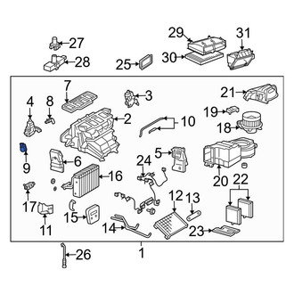 Mercedes-Benz OE - HVAC Air Inlet Door Actuator