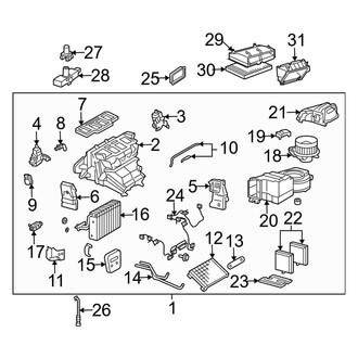 Mercedes-Benz OE - Air Conditioner & Heater - Evaporator & Heater Components (Coupe)
