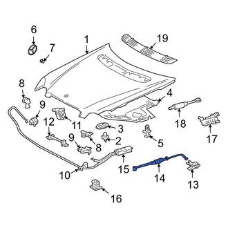 Mercedes-Benz OE - Front Hood Release Cable