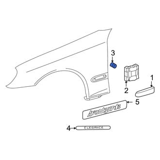 Mercedes-Benz OE - Fender Molding Retainer