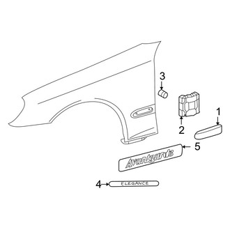 Mercedes-Benz OE - Fender - Exterior Trim (Coupe)