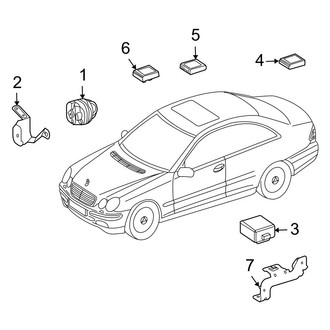 Mercedes-Benz OE - Electrical - Alarm System (Coupe)
