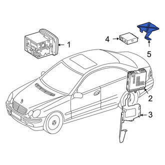 Mercedes-Benz OE - GPS Navigation Control Module Bracket