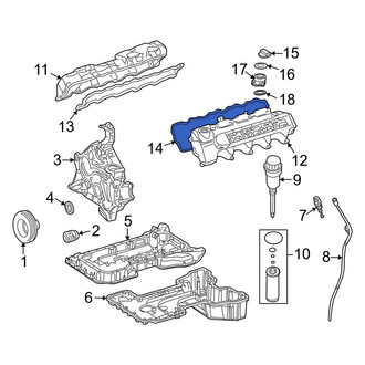 Mercedes-Benz OE - Left Engine Valve Cover Gasket