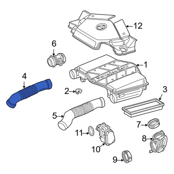 Engine Air Intake Hose