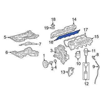 Mercedes-Benz OE - Right Engine Valve Cover Gasket