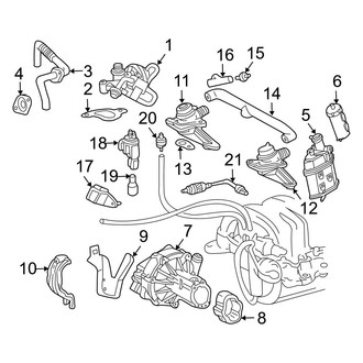 Mercedes-Benz OE - Emission System - Emission Components (Coupe)
