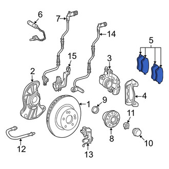 Mercedes-Benz OE - Front Disc Brake Pad Set