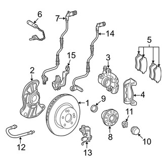 Mercedes-Benz OE - Front Suspension - Brake Components (Coupe)