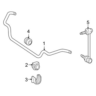 Mercedes-Benz OE - Front Suspension - Stabilizer Bar & Components (Coupe)
