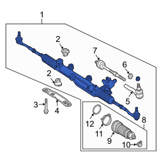 Mercedes-Benz OE - Rack and Pinion Assembly