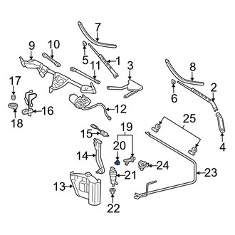 Mercedes-Benz OE - Washer Fluid Level Sensor Seal
