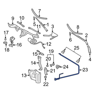 Mercedes-Benz OE - Front Windshield Washer Hose