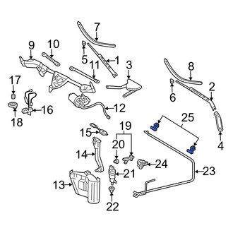 Mercedes-Benz OE - Front Center Windshield Washer Nozzle