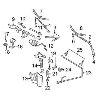 Mercedes-Benz OE - Windshield - Wiper & Washer Components (Coupe)