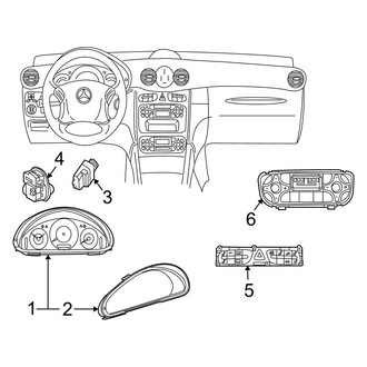 Mercedes-Benz OE - Instrument Panel - Cluster & Switches (Base)