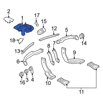 Mercedes-Benz OE - Instrument Panel Air Duct