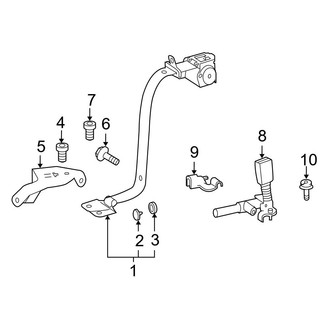 Mercedes-Benz OE - Restraint Systems - Rear Seat Belts (Coupe)