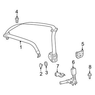 Mercedes-Benz OE - Restraint Systems - Rear Seat Belts (Base Convertible)