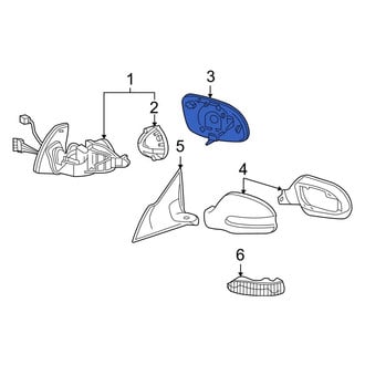 Mercedes-Benz OE - Front Left Door Mirror Glass
