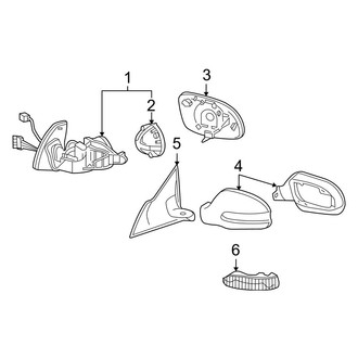 Mercedes-Benz OE - Door - Outside Mirrors (Coupe)