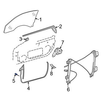 Mercedes-Benz OE - Window Channel Rivet